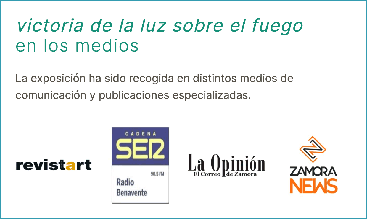 Victoria de la luz sobre el fuego en los medios